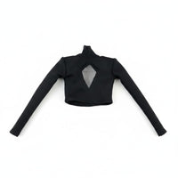 1/6 Scale T-Shirt 1/6 Doll Shirt Easy to Dress Cutout Short Top for Collectors, Display, Photo Shoots