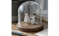 3D Printed Bride and Groom Figurines Colored Micro Scenery Figures Painted Wedding Figurine Mini Scale