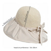 Anti-Collision Shell Women's Safety Sun Hat Neck Flap Wide Brim Fisherman Hat UPF 50 Protection Bump Cap Breathable for Cyclists, Outdoor Activities, Travel