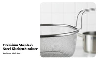 Noodle Skimmer Basket Rust-Resistant Strainer Rustproof Fine Mesh Frying Basket for Hot Pot, Restaurant