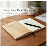 A5 Kraft Paper Notebook for English Practice and General Use, Thickened Eye-Protection Paper