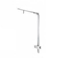 Aluminum Alloy Single Arm Light Stand Easy Installation Aquatic Aquarium Light Holder Brushed Finish Adjustable Aquarium Lamp Bracket Cable Management for Aquascaping