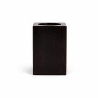 Desk Organizer for Writing Wooden Pen Holder Desktop Storage, Stationery for Students, Vintage Finish, 7x7x10cm Beech