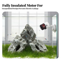 Aquarium Water Circulator Noiseless Submersible Circulation Pump Strong Suction Cup Fish Tank Water Circulator for Freshwater Aquariums, Coral Tanks