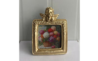 Gilded Ornate Picture Frame Tabletop Vintage Picture Frame Decorative Elegant for Home Decorators, Living Room, Bedroom, Entryway