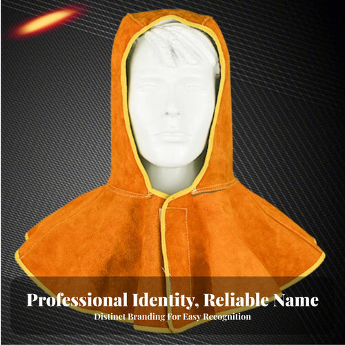 & Heat Resistant Metal Joining Shawl Hood Anti-Scald Welder Head Neck Protector Fireproof Thread Stitching for Welders, Metalworkers