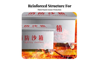 Fire Fighting Sand Container with Wheels Locking Casters Mobile Fire Sandbox Rolling Flood Control Bin for Industrial Workers