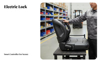 Universal Forklift Seat Long-Lasting Forklift Seat Assembly Comfortable Design Adjustable Position for Farmers, Warehouses