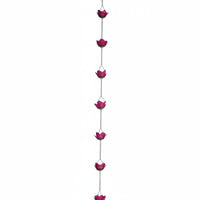Calming Sound Rain Chain Weather Resistant Decorative Gutter Chain Easy Installation Garden Decor Adjustable Length for Gazebo, Patio
