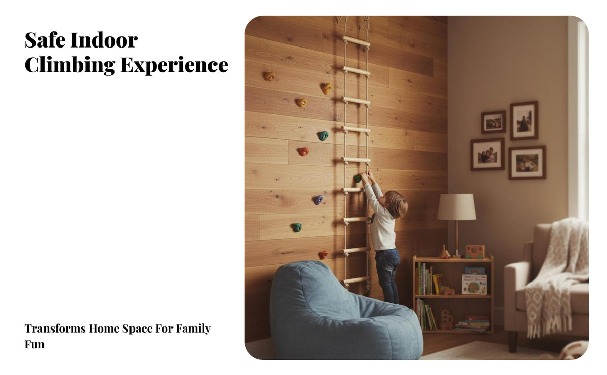 Encourages Active Play Indoor Climbing Wall Develops Movement Skills Rock Climbing Wall Improves Coordination Wooden Stall Rails Safe & Sturdy for Toddlers, Girls, Parents, Playroom, Living Room, Kindergarten