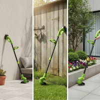 Telescoping String Trimmer with Battery and Charger Adjustable-Angle Cordless String Trimmer Electric Cordless Grass Wacker Lightweight for Homeowners, Gardeners, Yard Cleanup, Small Gardens