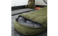 Insulated Thick Sleeping Bag Double-Layer Design Warm Sleeping Bag Compressible Camping Bedroll Splicable for Hiking, Mountaineering, Travel