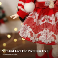 30cm BJD Doll Outfit Festive Design Christmas Doll Clothes Adorable Design for Girls