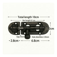 Vintage Slide Bolt Latch Traditional Barrel Bolt Latch Easy to Install Slide Lock Secure for Cabinets