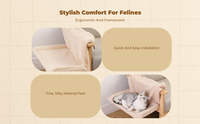 Cat Swing Bed, Plush Hanging, Winter Warmth Enclosure