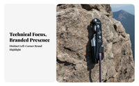 EN 341 Rope Descender Side Brake Handle Hand Descender Aluminum Alloy Rope Clamp Compact for Climbers, Rescue Workers, Caving, Elevated Work, Hoisting