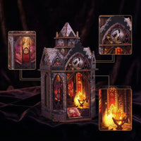 Miniature Library Kit Lighted Bookshelf Insert Whimsical Decor for Hobbyists, Adults