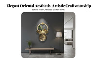 Easy to Install Chinese Aesthetic Backlit Wall Decor Premium Materials Chinese Aesthetic Illuminated Mural Wireless Control LED Landscape Wall Art Symbolic Beauty for Homeowners, Interior Designers, Entryway, Corridor, Living Room, Staircase