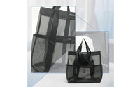Reinforced Mesh Tote Bag Breathable Mesh Beach Bag Portable Lightweight for Pool