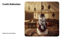 Bohemian Design Hairband Ethnic Inspired Bohemian Feather Headpiece Tribal Hair Accessory Exotic Design for Gathering S