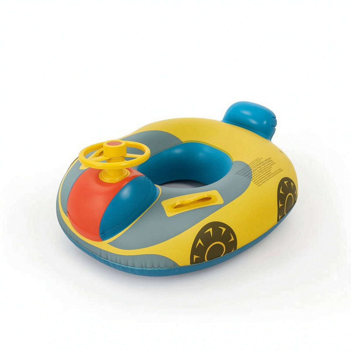 Inflatable Sitting-in Car Cute Young Child Pool Swim Aid with Seat Buoyant
