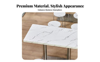 Thickened Tabletop Quick-Service Restaurant Table Easy to Clean Commercial Dining Set Heavy-Duty Stainless Steel Pedestal Table Low Maintenance for Business Owners, Restaurants, Snack Counters, Cafes