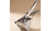 Stainless Steel Potato Ricer Double-Handle Hand Press Easy to Clean Potato Masher Handheld for Home Cooks