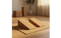Slanted Cork Incline Block Flat Top Incline Incline Block Eco-Friendly Slant Board Long-Lasting for Stretching, Squats, Weight Training