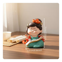 National Trend Design Tang Dynasty Lady Figurine Exquisite Gift Tang Dynasty Lady Statue Cultural Significance Chinese Ancient Woman Figurine Detailed for Girls, Women, Collectors, Desktop, Bedroom, Study Room, Office