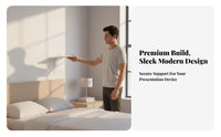 Space-Saving No-Drill Display Device Stand Easy Installation Bedside Display Device Mount Versatile Placement Stable Support for Renters, Students, Bedroom, Small Areas, Apartment, Living Room