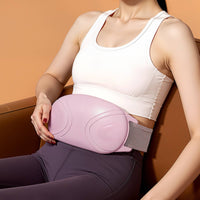 Heating Treatment Heated Waist Massager High-Frequency Vibration Electric Abdominal Massager Multi-Purpose EMS Muscle Stimulation Belt Portable for Home, Office