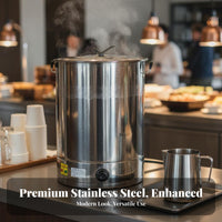 Keep Warm Function Electric Water Boiler Automatic Boiling Electric Hot Water Dispenser Quick Heating Large Capacity Insulated Barrel Adjustable Temperature Control for Restaurant Employees, Deactivate Ice Workers, Restaurants, Deactivate Ices