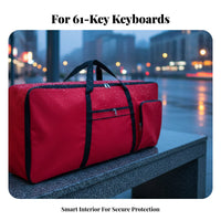 61 Key Keyboard Bag Waterproof 61 Key Keyboard Gig Bag Digital Piano Carrying Case Shockproof Electric Piano Carrying Case