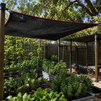 Heavy-Duty Black Sun Shade Net for Outdoor Patios and Gardens, UV Protection Shade Cloth