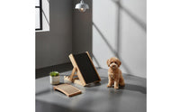 Solid Wood Frame Wooden Dog Scratching Ramp Gentle on Paws Dog Nail Scratch Board Protects the Quick Pet Supplies Adjustable Incline for Dogs, Young Dogs, Home, Indoor
