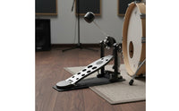Single Bass Drum Pedal Double Chain Drive Pedal Adjustable Tension Non-Slip Base Musical Instrument Accessory for Drummers, Beginners, Music Studio
