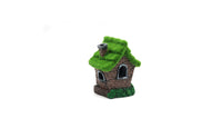 Mossy Aquarium Ornament with Moss Roof Realistic Aquarium Decoration House with Moss Resin Aquatic Tank House Small