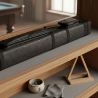 Carry Handle 9 Hole Cue Case Long-Lasting Billiard Cue Tube Large Capacity Padded Shoulder Strap for Travel, Tournament