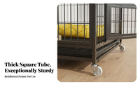 Optional Toilet Area personalizedizable Pet Fence Spacious Interior personalizedizable Wire Kennel Multi-Functional Dog Crate Easy to Clean for Cat Owners, Isolation, Indoors, Living Room, outsidedoors