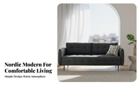 Nordic stylish 2-Seater Loveseat Modern Design Upholstered Two-Seater Small Space suitable for Sofa Minimalist design and aesthetic for Apartment Dwellers, pairs, property owners, Living Room, Lounge Area, Bedroom, Office