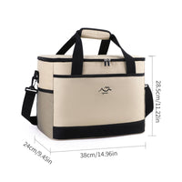 Leakproof Cooler Bag Portable Cooler Bag with Shoulder Strap Thermal Long-Lasting for Picnic, Camping, Road Trips