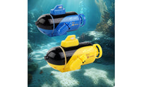 Waterproof Wireless Control Underwater Vessel Toy Auto Power-Stop Mini RC Underwater Vessel for Children, Pool, Bathtub