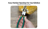 Durian Opener Tool Easy to Use Durian Shell Splitter Labor-Saving Fruit Ing Pliers for Home Cooks, Restaurant