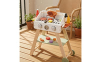 Wooden Barbecue Grill Playset Realistic Children's Wooden Grill