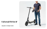 2 Pieces Electric Scooter Front Footpeg Supplementary Part Scooter Front Pedals Foldable Footrest Space-Efficient & Space-Saving