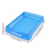 Stackable Storage Tray Shallow Plastic Parts Tray Slim-Profile for Technicians
