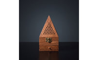 Incense Burner Box Pyramid Incense Box with Drawer Tabletop Decorative for Meditation, Tea Room