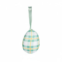 Assorted Patterns Easter Egg Ornament Vibrant Colors Textile Wrapped Egg Ornaments Easy to Hang Hanging Easter Eggs Lightweight for Children, Crafters, Home Decor, Wreath Making