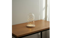 Glass Dome with Wooden Base High Crystal Clearness Clear Cloche Display Glass Dome Display Case Modern Minimalist Design