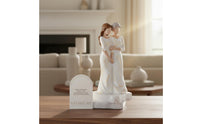 Sentimental Gift Mother Daughter Figurine Meaningful Keepsake Hand Painted Resin Sculpture Creative Design Mom and Child Figure Fade-Resistant for Mothers, Daughters, Sisters, Mantelpiece, Bookshelf, Office Desk